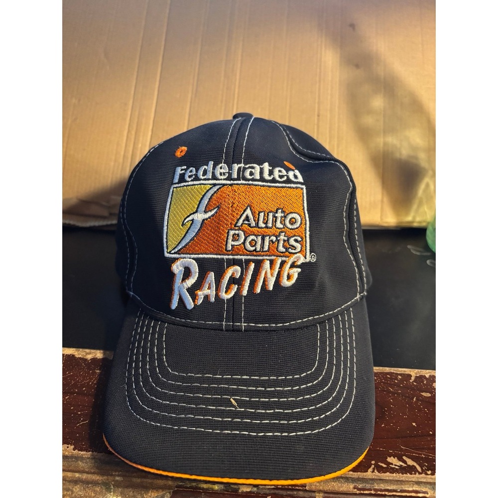 FEDERATED AUTO PARTS RACING Hat Ball Cap ADJUSTABLE Blue Relaxed Fit NEW